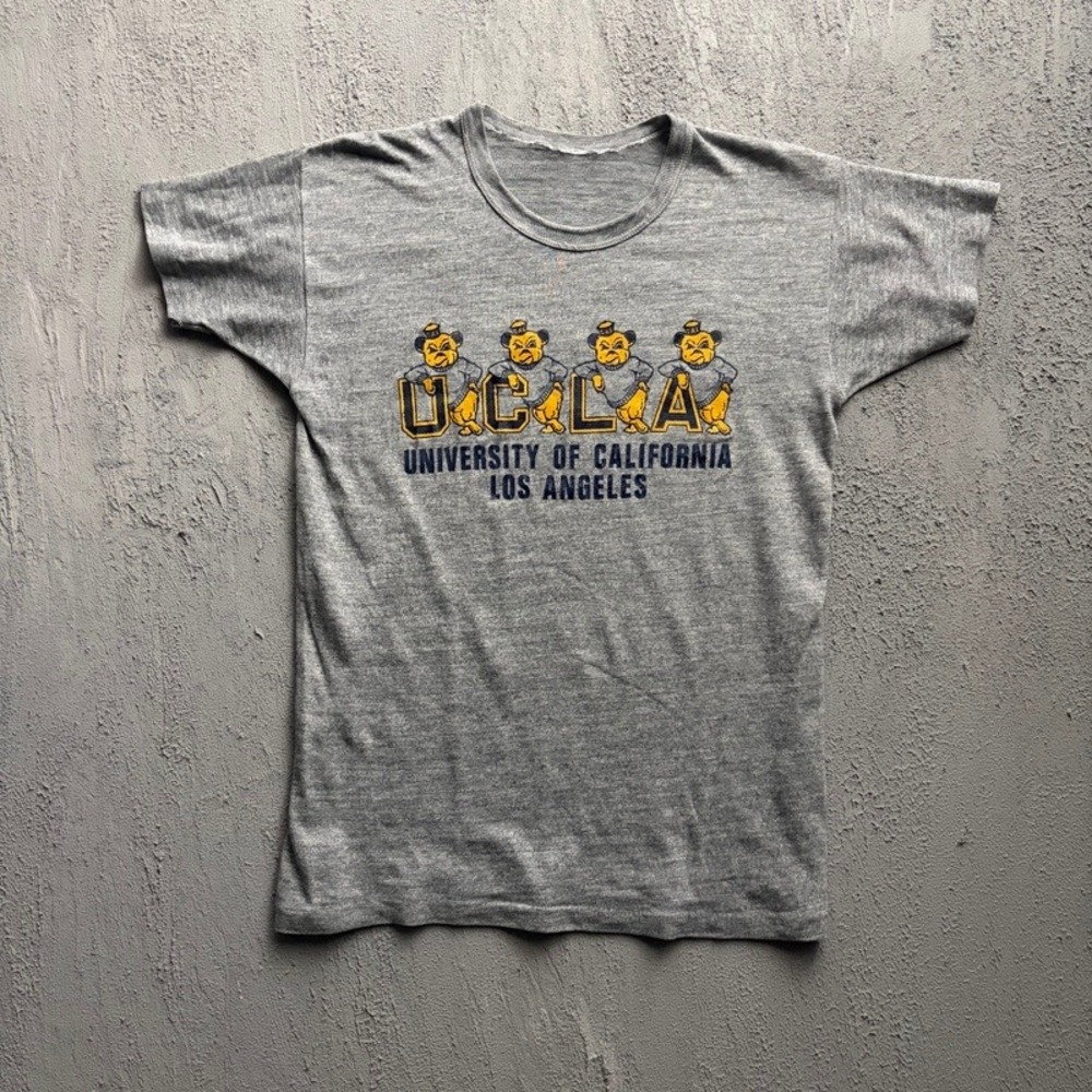 Vintage UCLA Shirt Medium Grey 1980s University of California Los Angeles